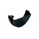 Black External Stop End 112mm Gutter (RE1)