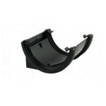 Black Gutter Union Straight Joint 112mm Gutter (RU1)