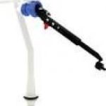 Opella Delchem fill valve with bottom inlet 1/2″ offset 1