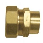 PP02 DZR compression adaptor for MDPE pipe (Female) 1