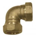 PP12 DZR compression elbow for MDPE pipe