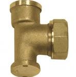 PP15 DZR compression wallplate elbow for MDPE pipe (male) 1