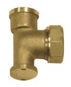 PP15 DZR compression wallplate elbow for MDPE pipe (male)