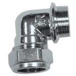 PX13P chrome plated compression elbow (Male Parallel)