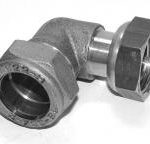 PX63 chrome plated compression bent tap conn 15mm x 1/2"