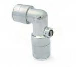 Hydraquip Elegant pushfit isolating valve angled 15mm