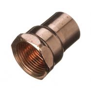 SR15 solder ring wallplate straight 15mm x 1/2" female