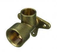 KwikPak solder ring wallplate elbow 15mmx1/2" (Pk1)