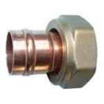 SR68 solder ring straight cylinder union 22mm x 1"