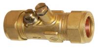 MGT gas test ball valve 15mm compression