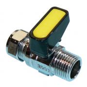 MM METROGAS chrome mini lever gas ball valve (Male)