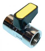 MM METROGAS chrome mini lever gas ball valve FxF