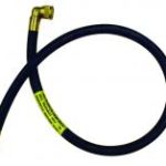 Micropoint cooker hose with angle bayonet (natural gas)