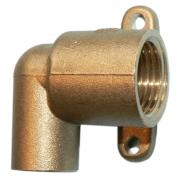 Gas cooker angle wall connector 15mm x 1/2"