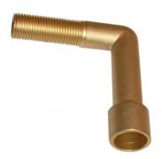 MGA brass back knee elbow 15mm x 1/4" (male)