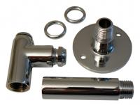 Chrome restrictor elbow kit 4"x 8mm