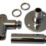 Chrome 8mm gas fire installation kit