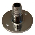 Chrome floor plate M x F 1/4"