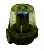 Oil filter - clear plastic bowl 3/8"