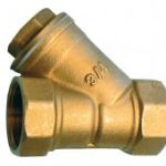 Brass inline Y-strainer F x F 1