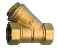 Brass inline Y-strainer F x F