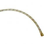 Flex oil line 1/4"bent x 3/8" MxF x 36"