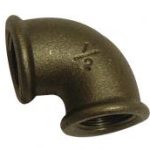 BM090 black malleable 90 degree elbow FxF