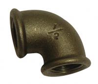 BM090 black malleable 90 degree elbow FxF