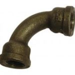 BM002A black malleable bend FxF