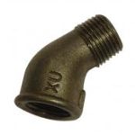 BM121 black malleable 45 degree elbow MxF 1