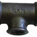 BM130R black malleable reducing tee