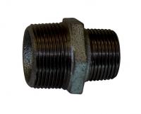 BM245 black malleable reducing nipple MxM