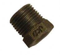 BM241 black malleable hexagonal bush MxF