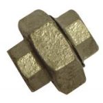 GM340 galvanised malleable straight union FxF