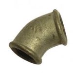 GM120 galvanised malleable 45 degree elbow FxF 1