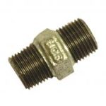 GM280 galvanised malleable hexagonal nipple MxM