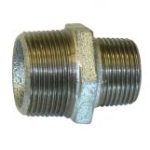 GM245 galvanised malleable reducing nipple MxM