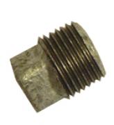 GM291 galvanised malleable plain plug