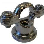 A08 chrome plated cast brass ring & backplate