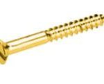 Slotted countersunk brass screw (pack 200)