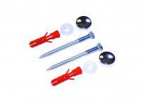 Pan fixing kit - pack of 2x 3" No 12 screws with chrome cap
