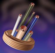 White plastic coated copper coil 10mm x 25m table W