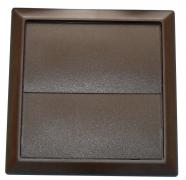 Domus System 100 rectangular outlet with gravity flap