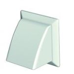 Domus System 100 rectangular cowled outlet with damper 1