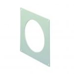 Domus System 100 round wall plate - white