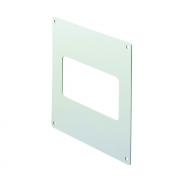 Domus System 100 rectangular wall plate - white