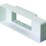 Domus System 100 adaptor rectangular to airbrick – white 1