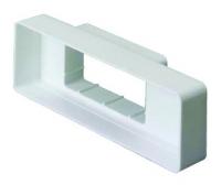 Domus System 100 adaptor rectangular to airbrick - white