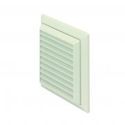 Domus System 100 rectangular louvred grille with flyscreen
