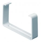 Domus System 100 rectangular channel clip - white